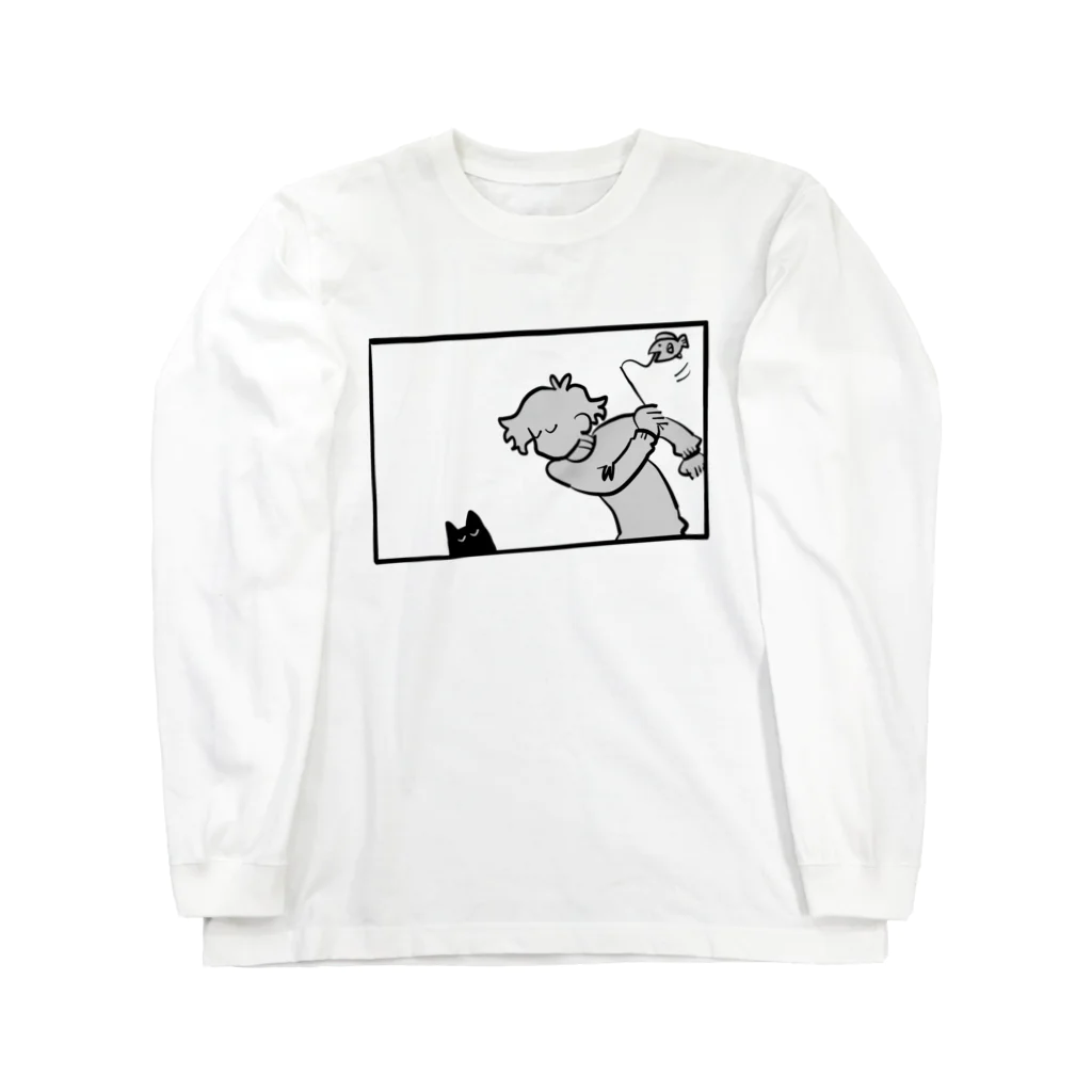 のだわの反応の薄いねこ Long Sleeve T-Shirt