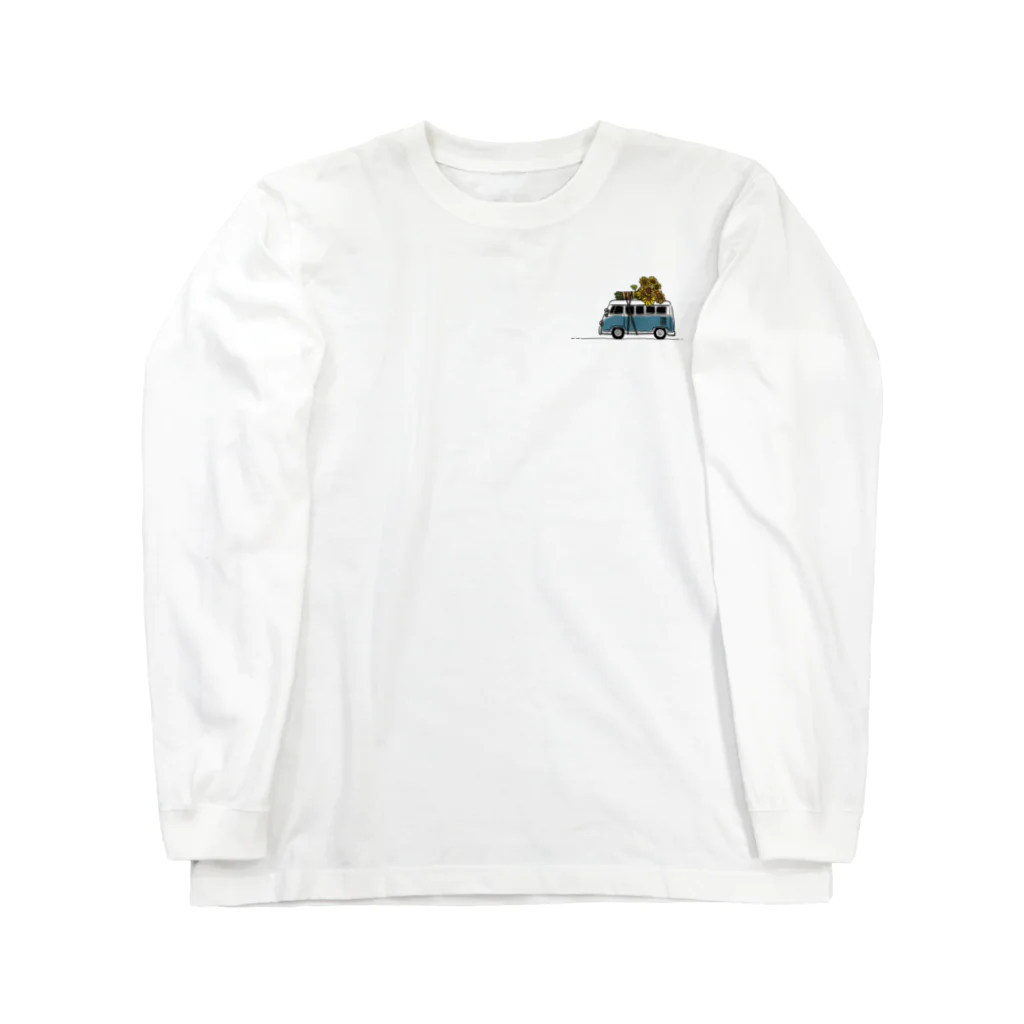 hooo_masのひまわりカー Long Sleeve T-Shirt