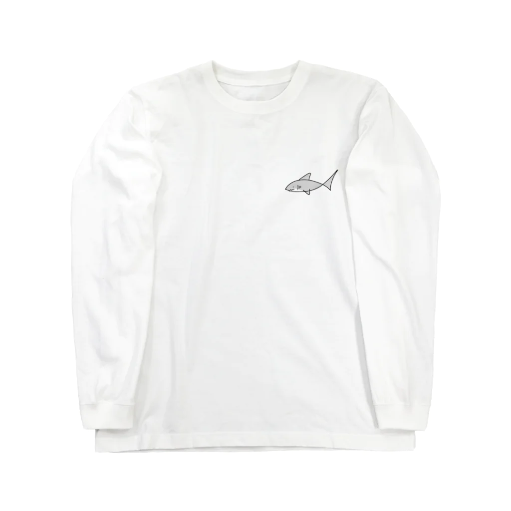 suginoll shopのシャーク Long Sleeve T-Shirt