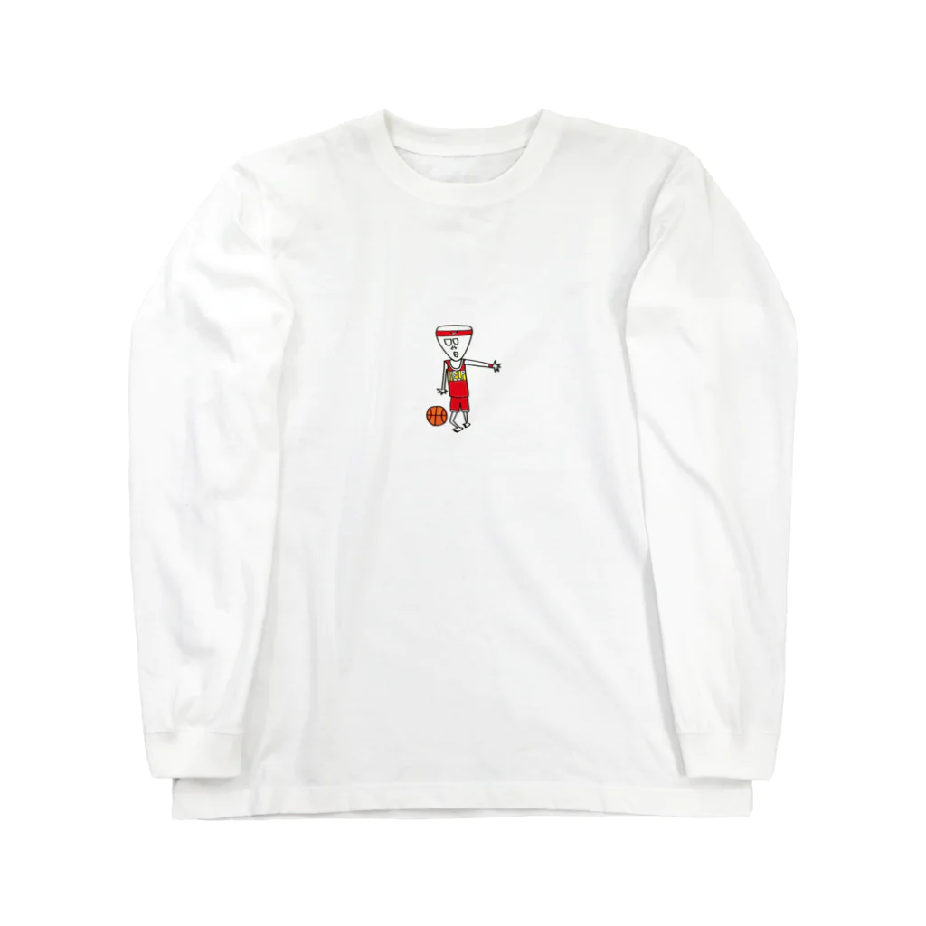 yuka.f_illustrationのバスケ宇宙人 Long Sleeve T-Shirt