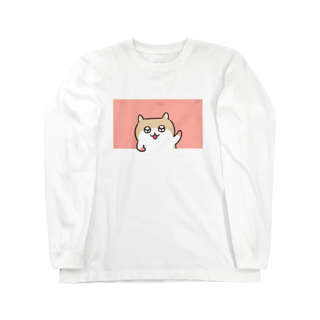 NORICOPOのヤホ！ってしてるコビハムちゃん ロングスリーブTシャツ