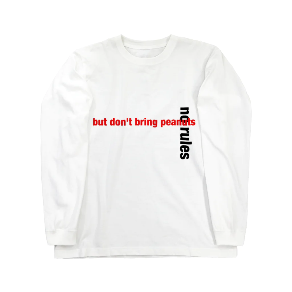 FEELING NOTHING のNo peanuts  ロングスリーブTシャツ