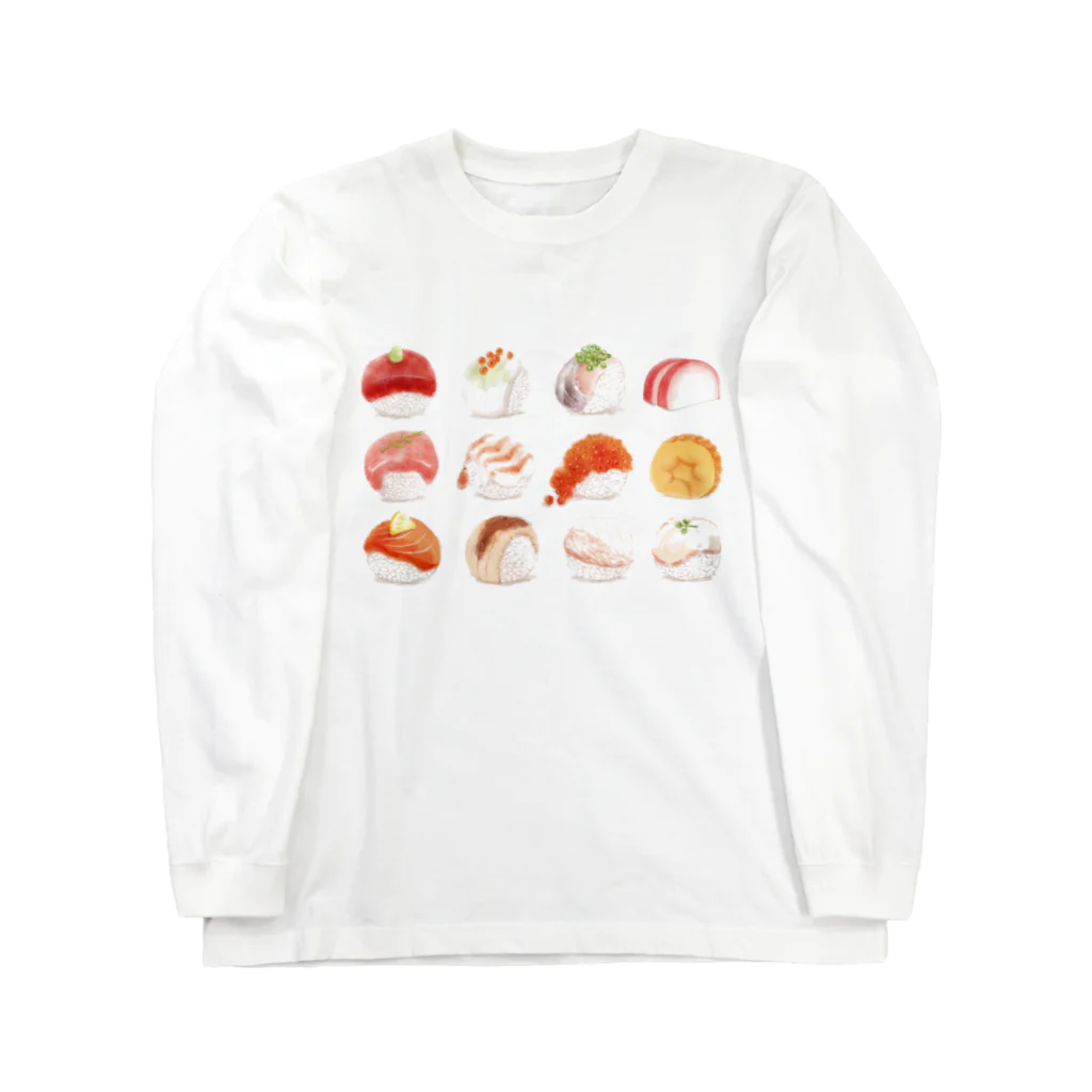 Miho MATSUNO online storeのSushi Parties ロングスリーブTシャツ