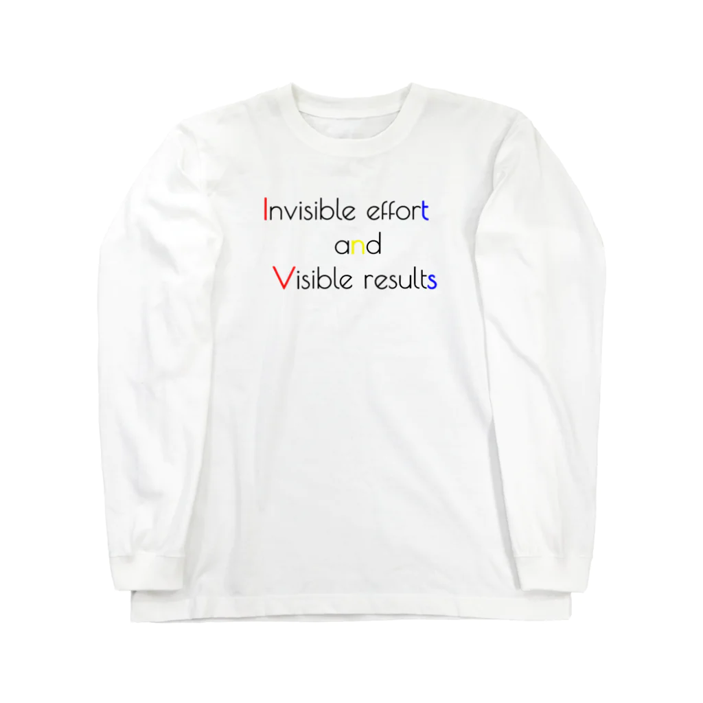 かもラグのラクかものInvisible effort and visible result Long Sleeve T-Shirt