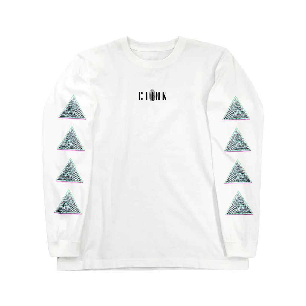 CLINK_officialのCLINK旧LOGO2 ロングスリーブTシャツ