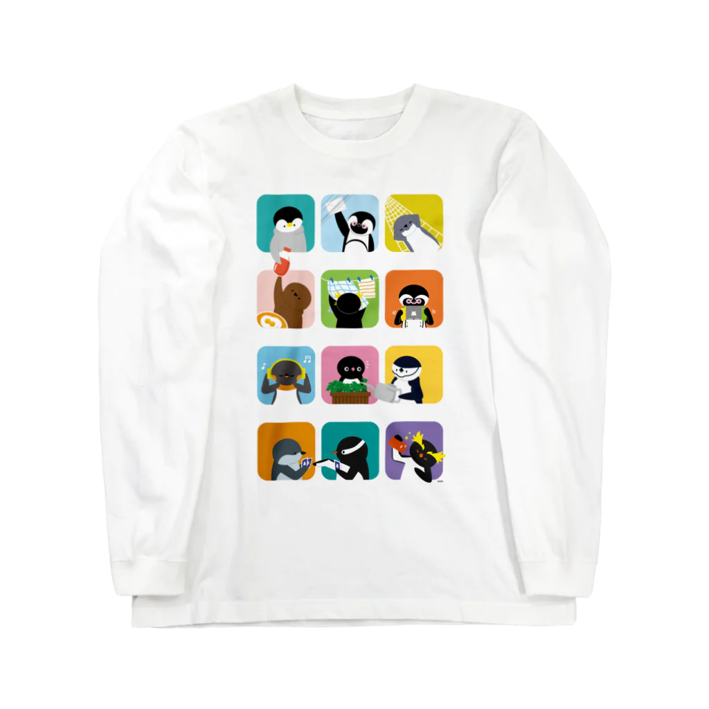 しろくま&ペンギン通信のペンギンアパート Long Sleeve T-Shirt