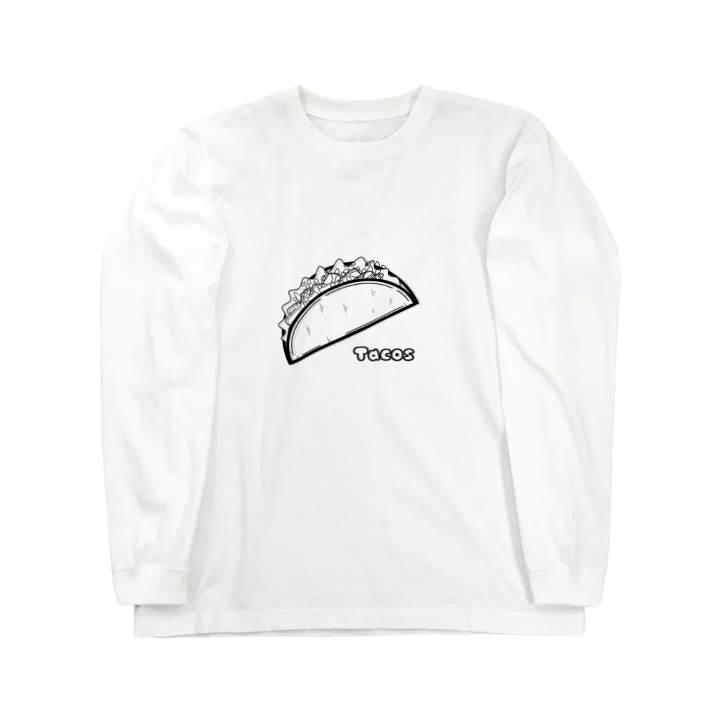 バスケのタコス　tacos 롱 슬리브 티셔츠