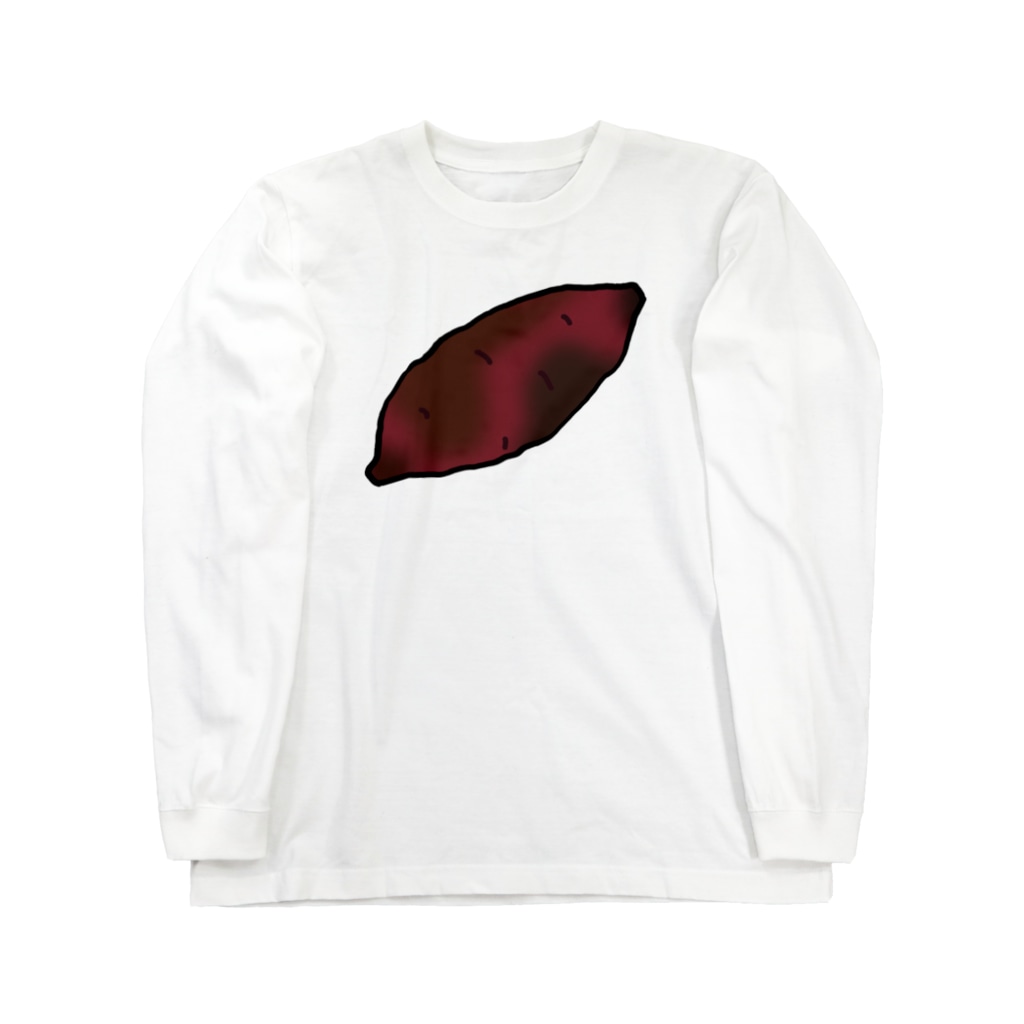 脂身通信Ｚの【両面プリント】のぼり旗♪焼きいも1911 Long Sleeve T-Shirt