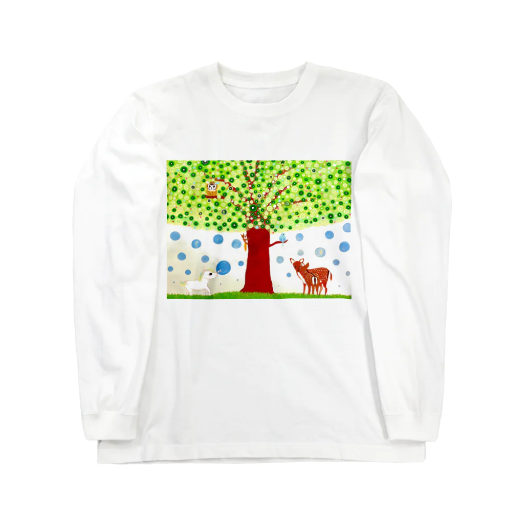 しえ*shopの希望の木　-壁紙用- Long Sleeve T-Shirt