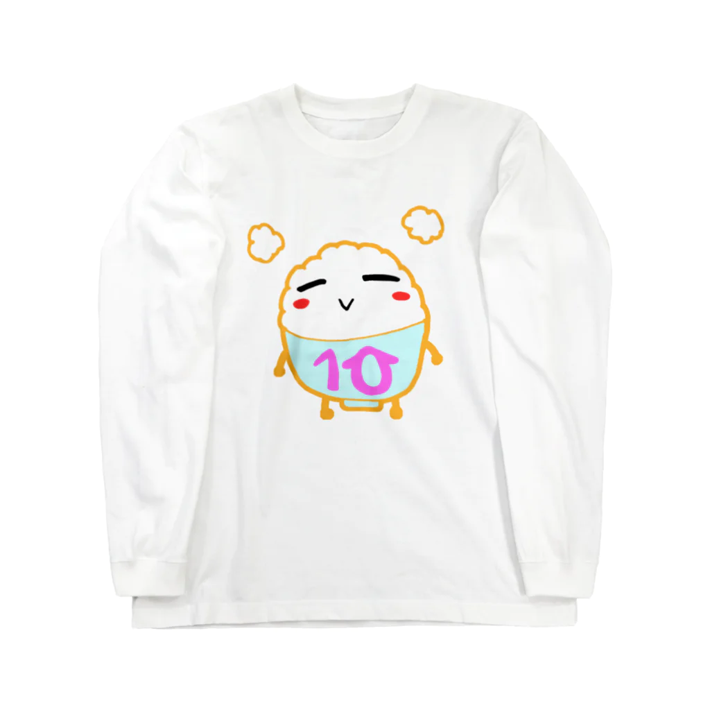 みゅるりん。のコメ10くんTシャツ ロングスリーブTシャツ