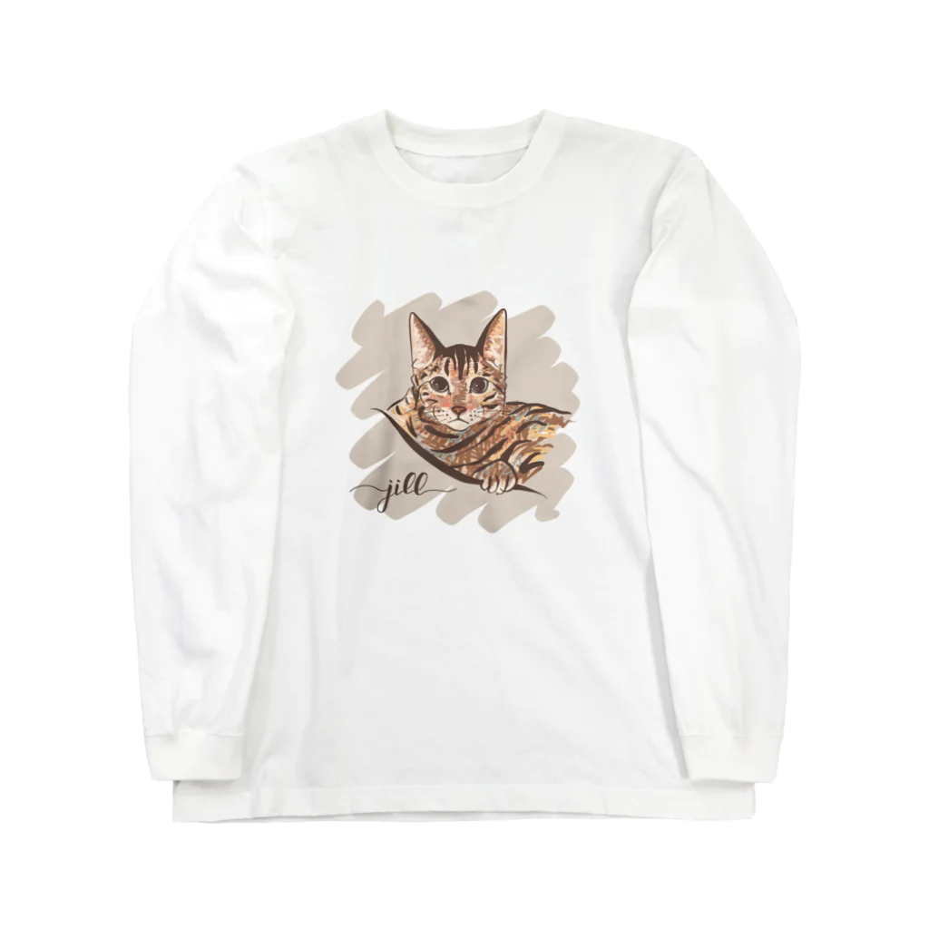 N-huluのベンガル猫のジルちゃん Long Sleeve T-Shirt