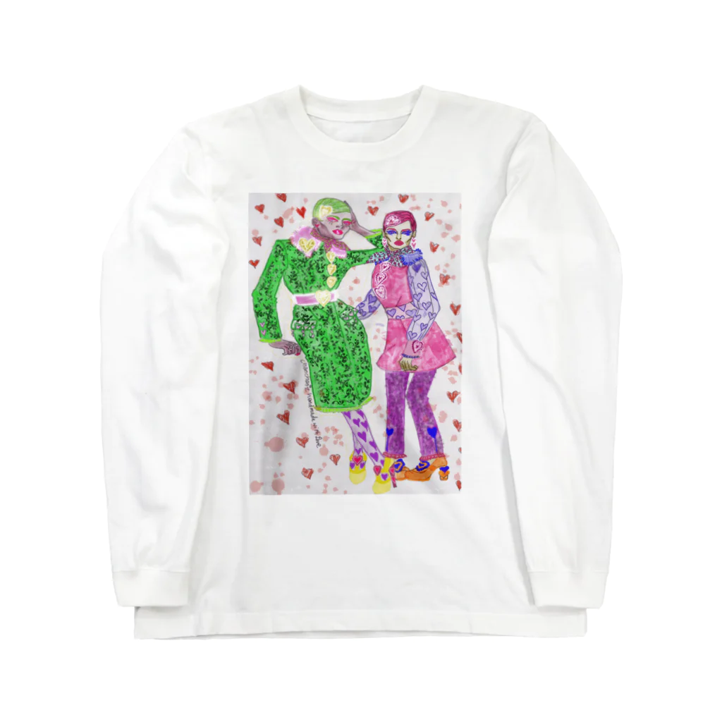 chanchanz handmade with LOVEのneonちゃん Long Sleeve T-Shirt