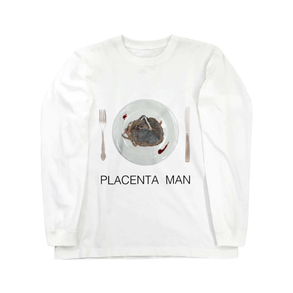 胎盤食べまくりすすり喰いマンのPLACENTA MAN Long Sleeve T-Shirt