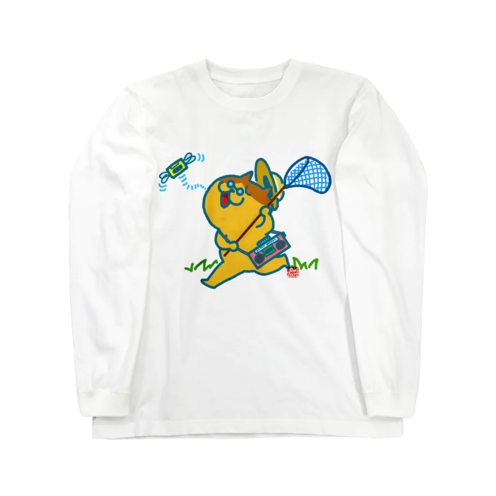 tokisanのラジカセ好きなメタボ猫さんの夏の夢。 Long Sleeve T-Shirt