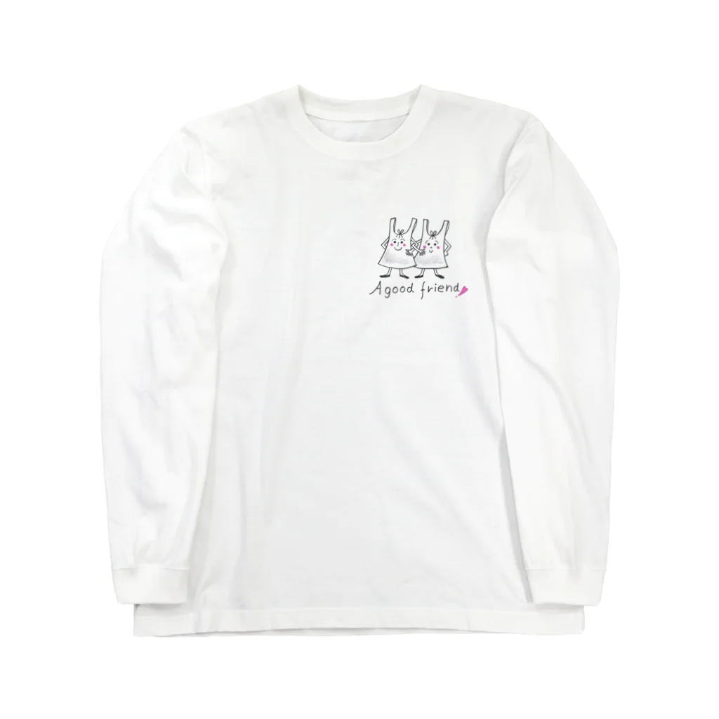 mammamのレジ袋さん Long Sleeve T-Shirt