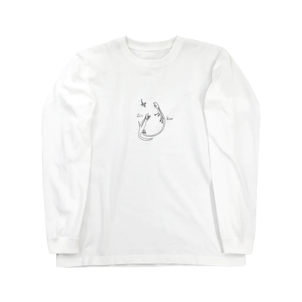 chocomaireのカナヘビのカナちゃんとリリちゃん Long Sleeve T-Shirt