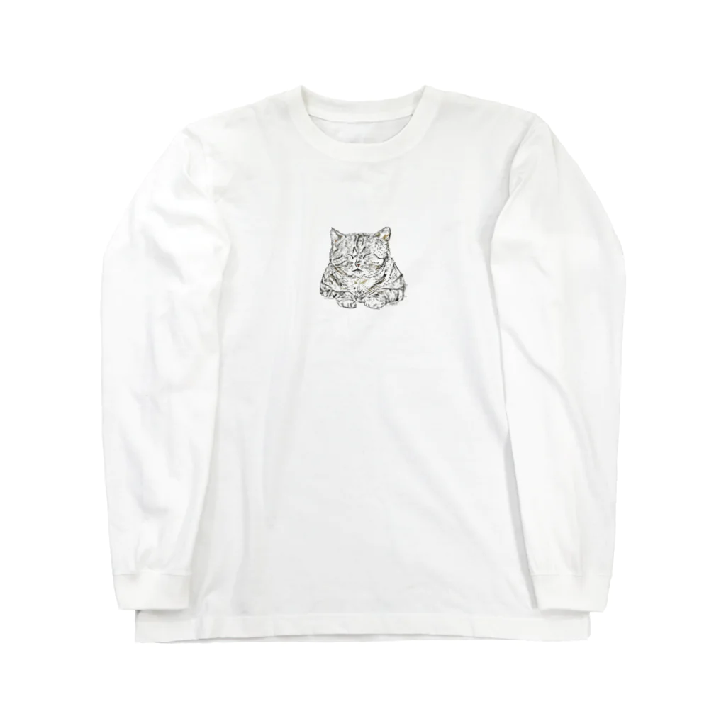 一般鉛筆の色鉛筆ネコ2 Long Sleeve T-Shirt