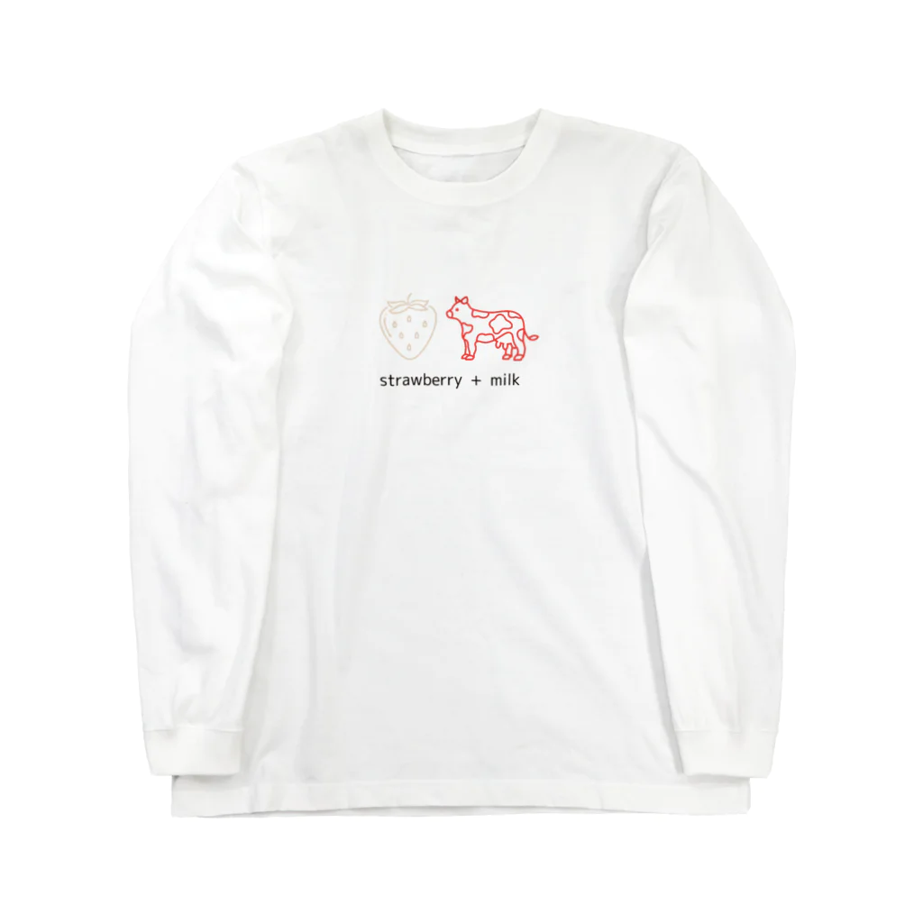 insparation｡   --- ｲﾝｽﾋﾟﾚｰｼｮﾝ｡のいちごミルク Long Sleeve T-Shirt