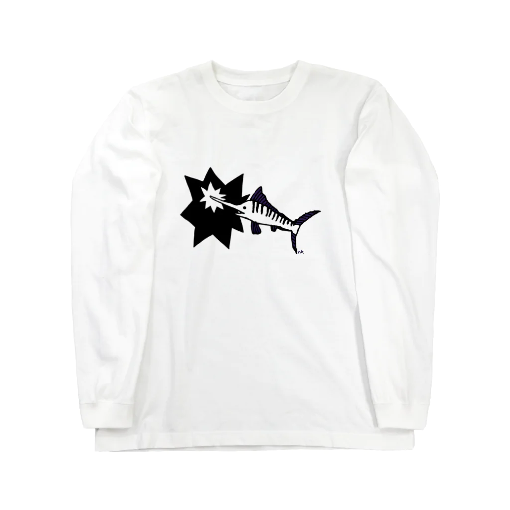 カクレガのカジキくん激突 Long Sleeve T-Shirt