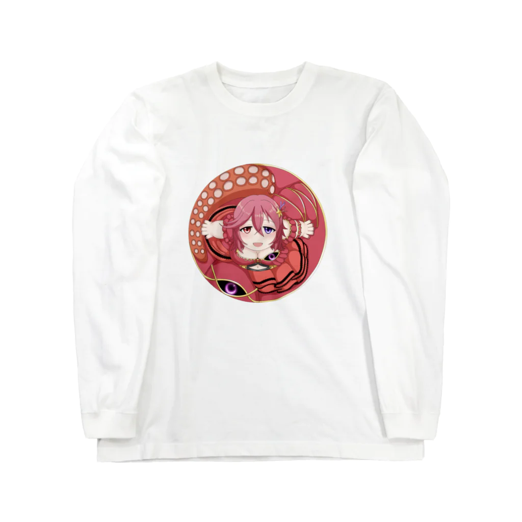 個人Vtuberテンタクル七海ショップSUZURI支店のまんまるテンタクル七海 Long Sleeve T-Shirt