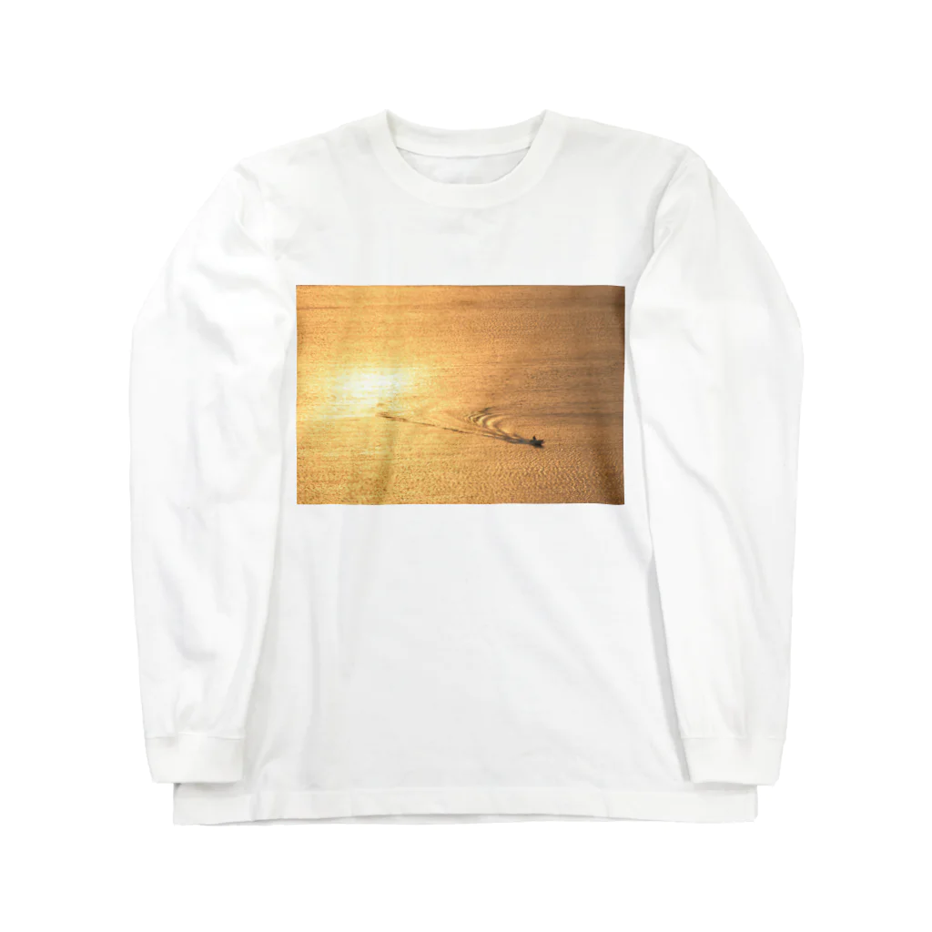 小佐々塾の黄金色の海 Long Sleeve T-Shirt