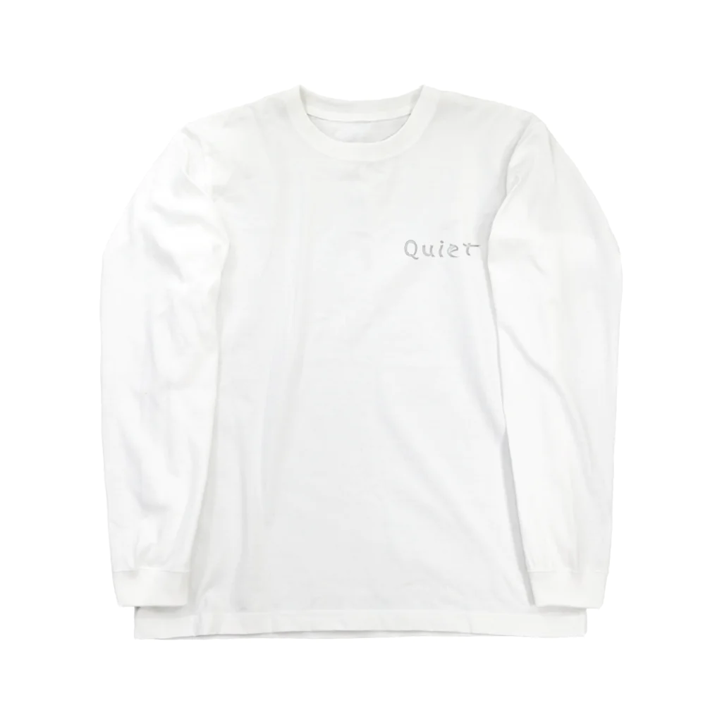 ひろし。のTシャツ屋さんのフォントシリーズ,Quiet 01 ロングスリーブTシャツ