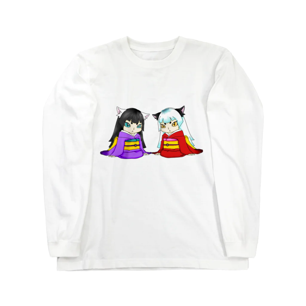 A-Katzelの双子ノ猫娘 Long Sleeve T-Shirt