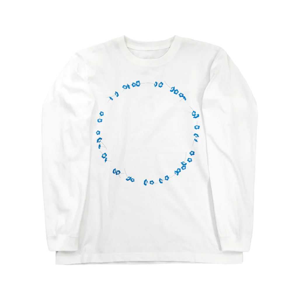 日下田の瑠璃唐草 Long Sleeve T-Shirt