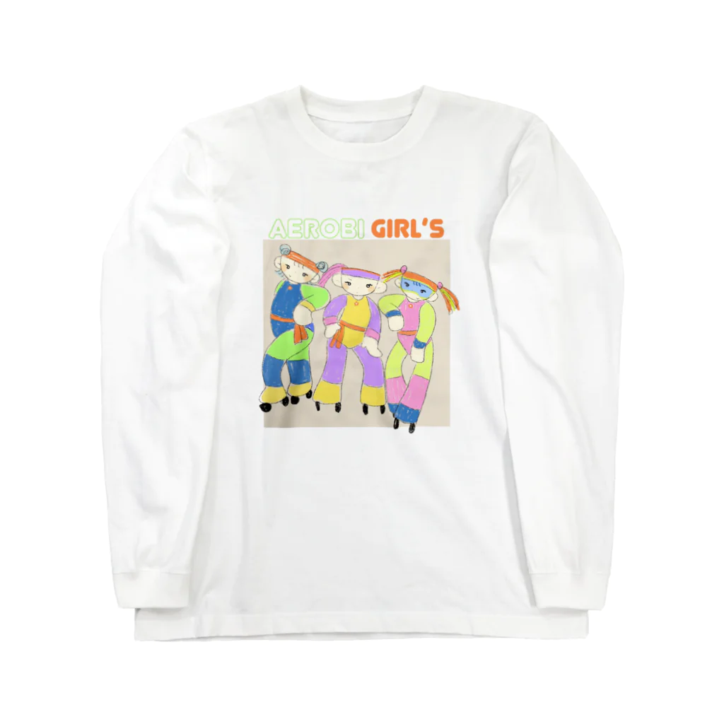 🍙わんぱくデザインチーム🍙のAEROBI GIRL'S ロングスリーブTシャツ