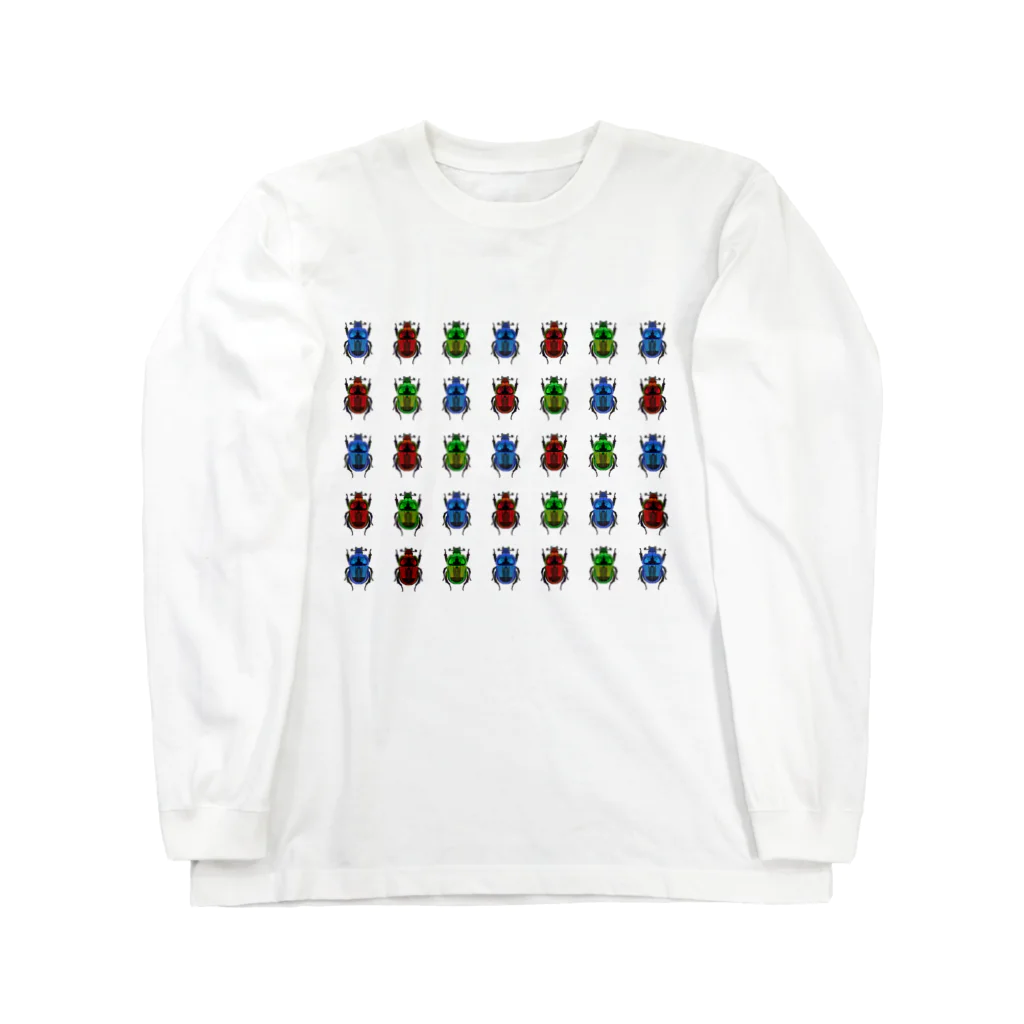 さちこの生物雑貨のオオセンチコガネ Long Sleeve T-Shirt