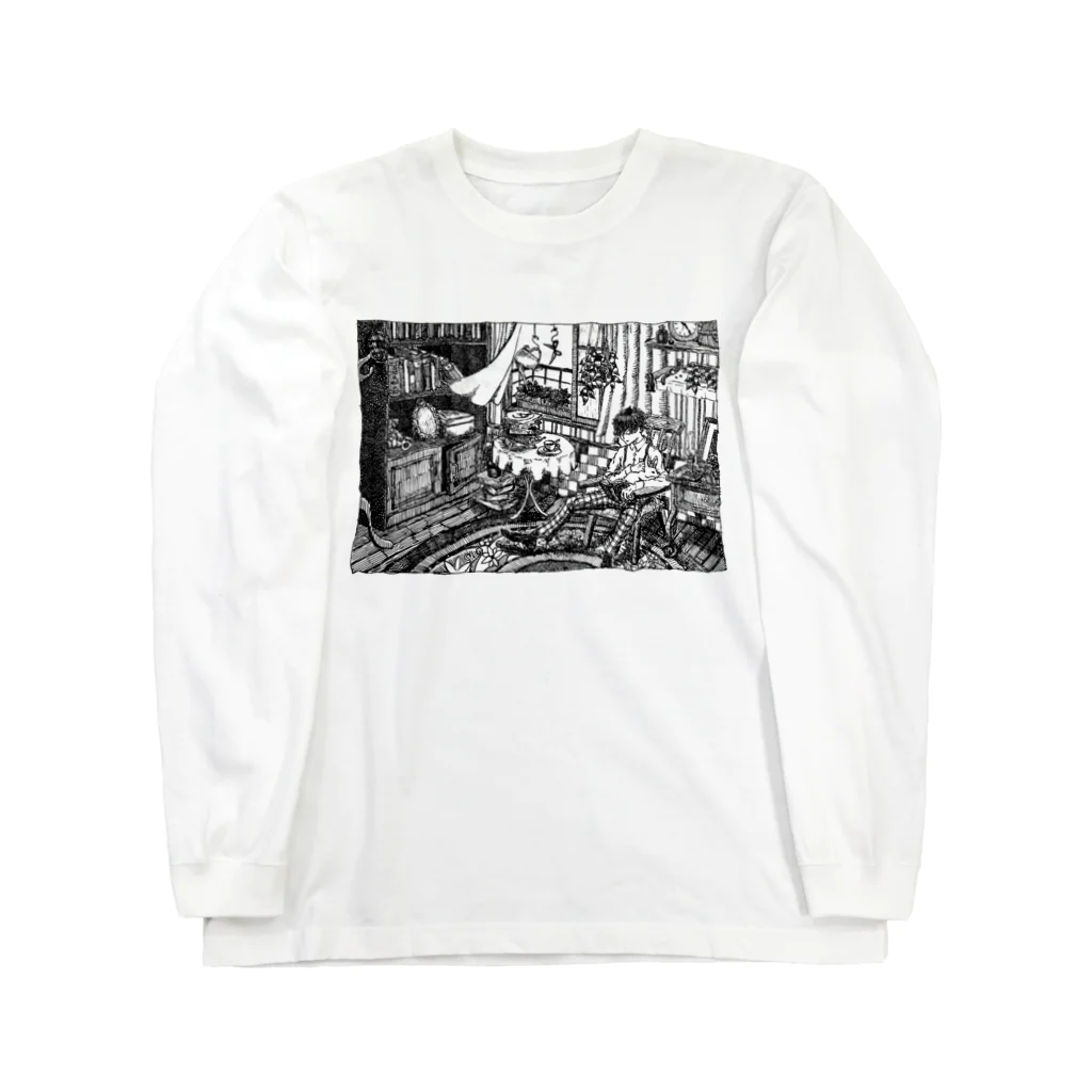 うえだきおくのウサギと微睡む少年 Long Sleeve T-Shirt