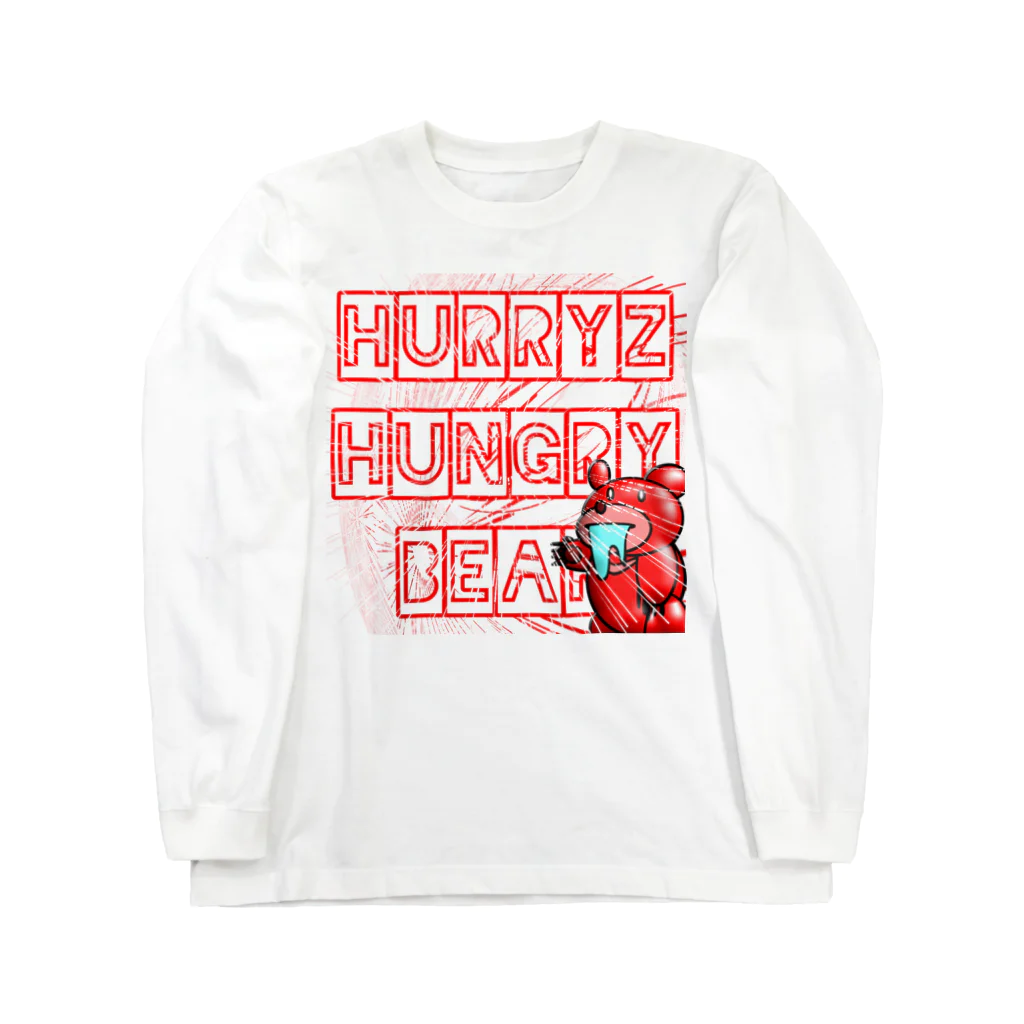 Hurryz HUNGRY BEARのHurryz HUNGRY BEARシリーズ ロングスリーブTシャツ