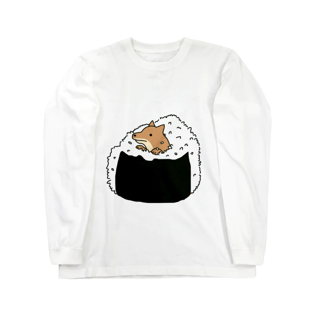 秋うかのおにぎり具犬 Long Sleeve T-Shirt