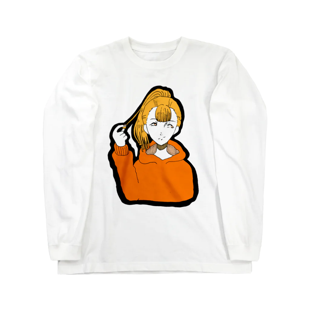 るーと｡:°ஐ*｡:°ʚ♥ɞ*｡:°ஐ*のポニテ Long Sleeve T-Shirt