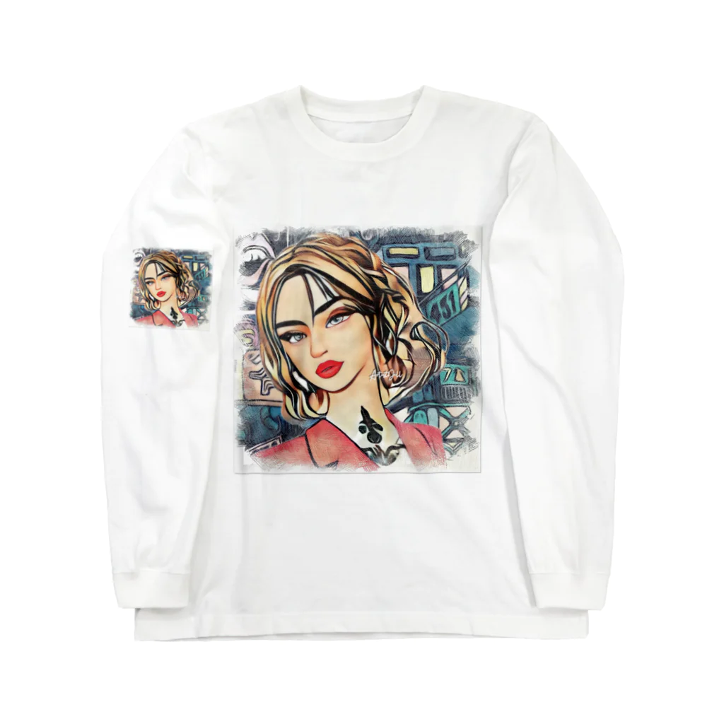 【ホラー専門店】ジルショップのアメリカン女性 Long Sleeve T-Shirt