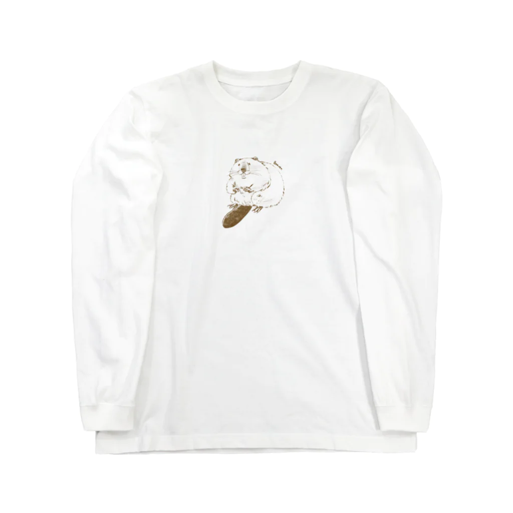 viva's SHOPのもっちりビーバー Long Sleeve T-Shirt