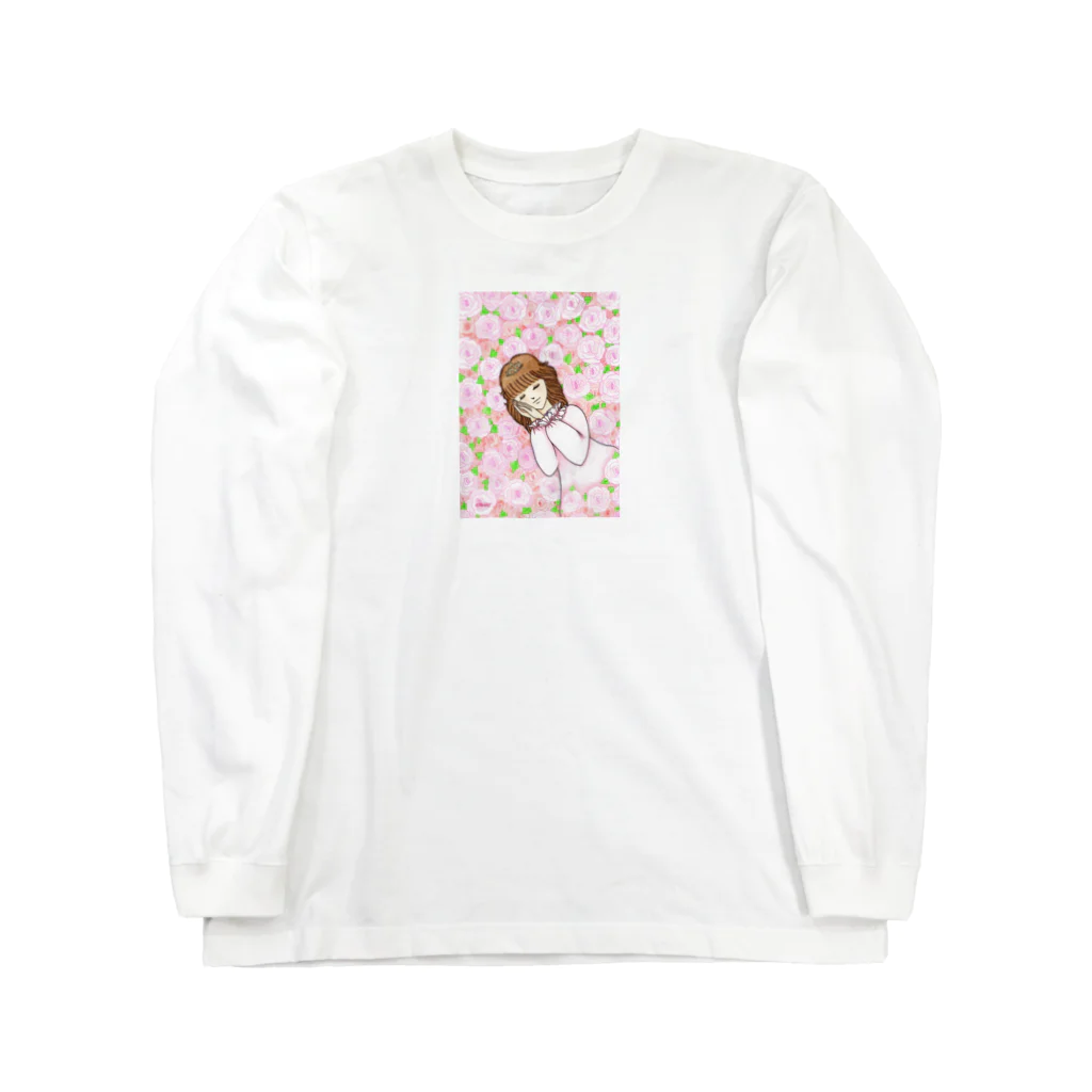 KIRARIの夢色雑貨屋さんの｢薔薇の中の眠り姫｣ ロングスリーブTシャツ