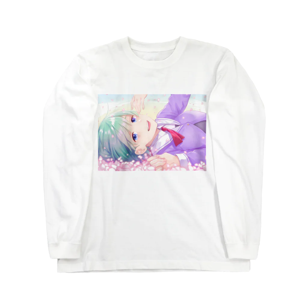 松風ナイトのイラストグッズのさくらいろ Long Sleeve T-Shirt