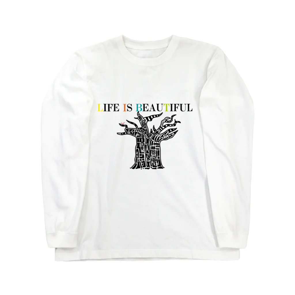 alohacanaのLife is beautiful ロングスリーブTシャツ