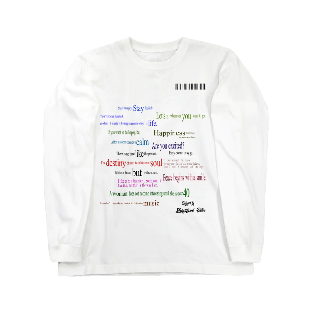 ＯＫダイレクト　powered by SUZURIのランダム英文 Long Sleeve T-Shirt