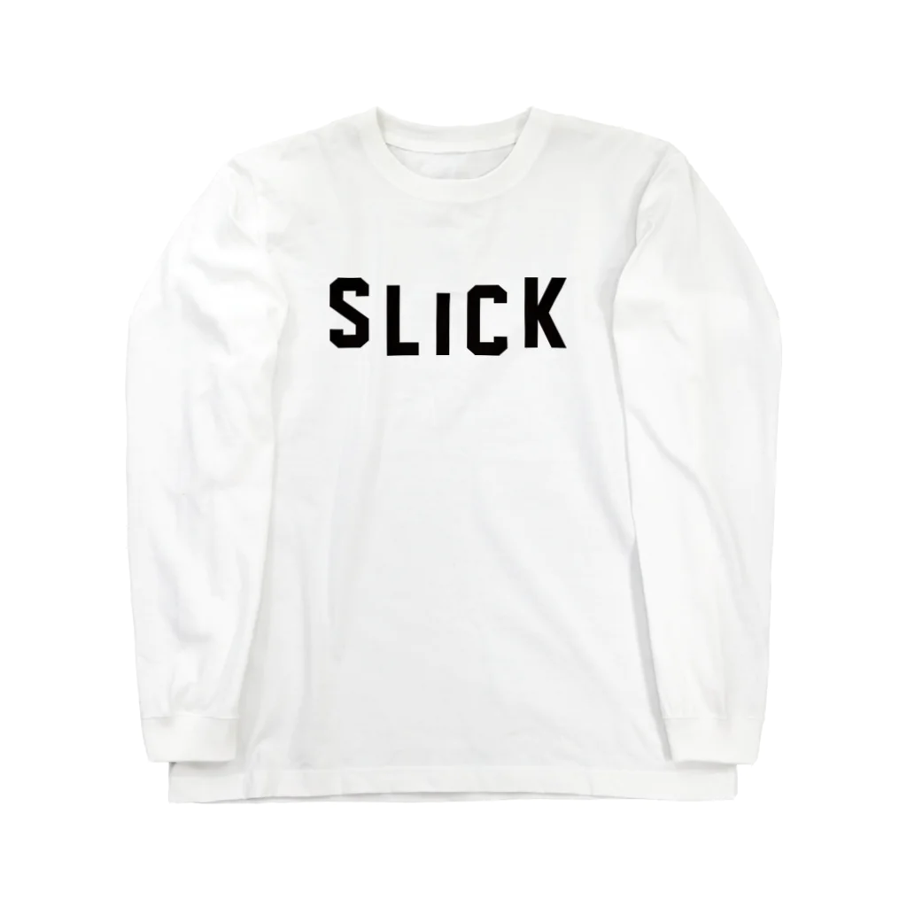 AliviostaのSLICK スリック ロゴ Long Sleeve T-Shirt