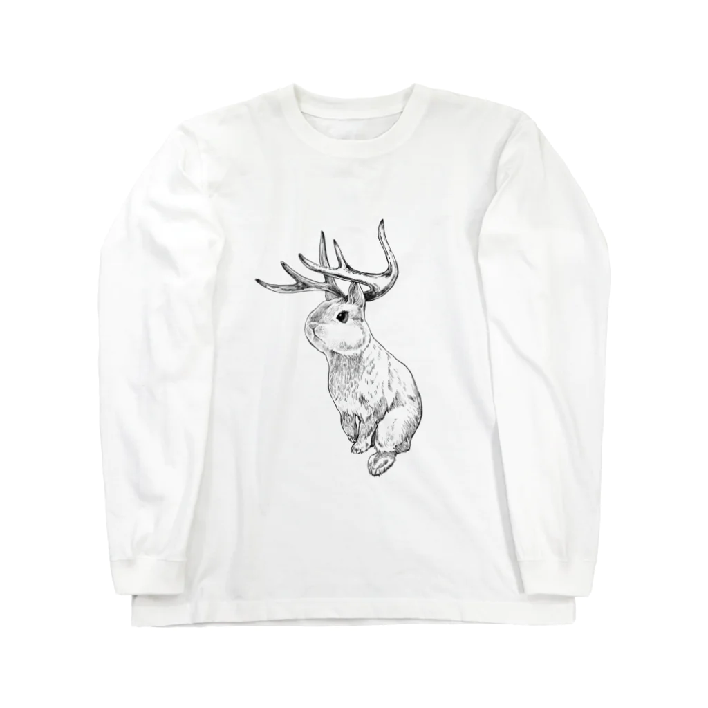 ●mugi to hana●のJackalope× Long Sleeve T-Shirt