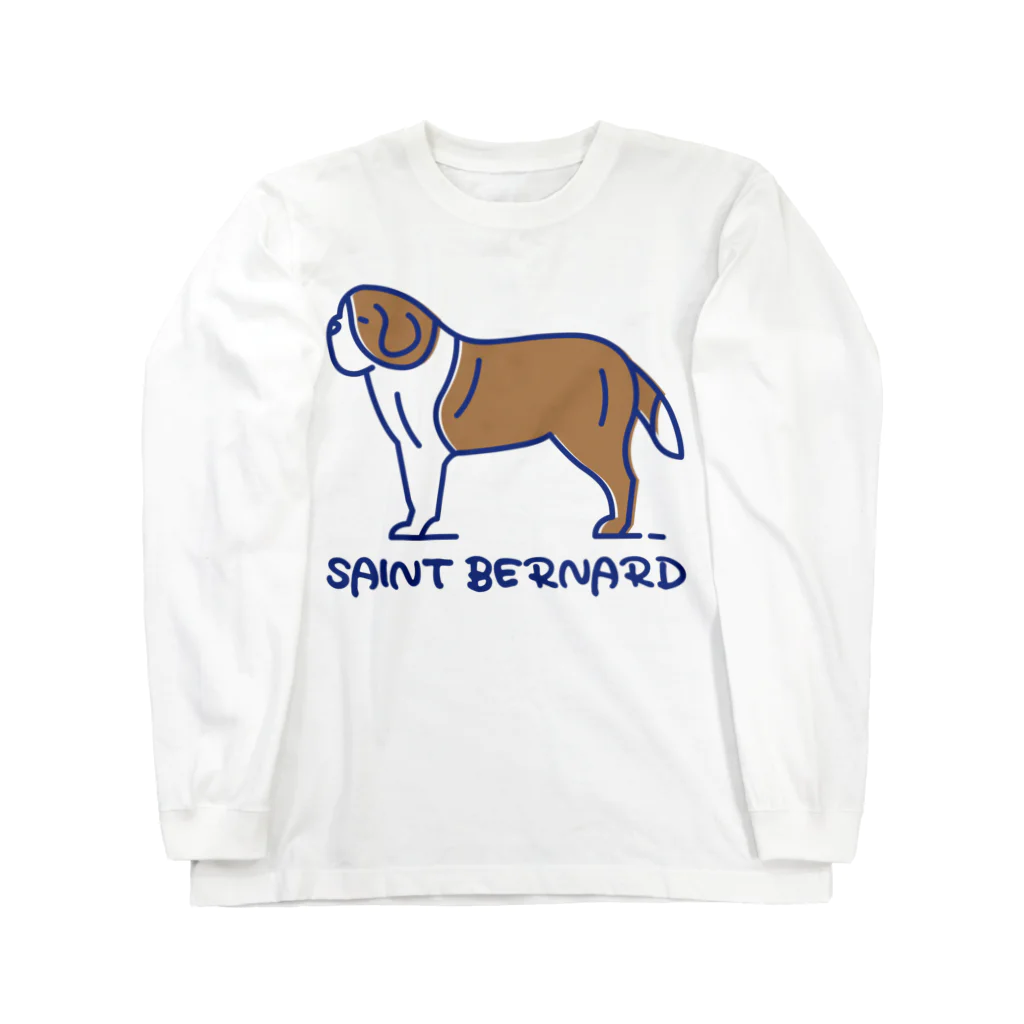 ぽっぷんすたんぷ -POP’N STAMP-のセント・バーナード・SAINT BERNARD Long Sleeve T-Shirt