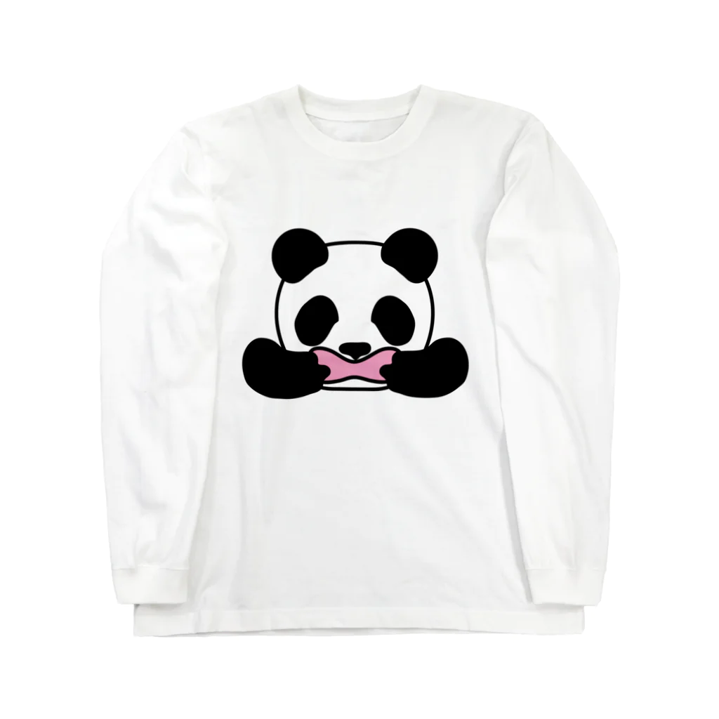 モルTの学級うんこ　パンダ Long Sleeve T-Shirt