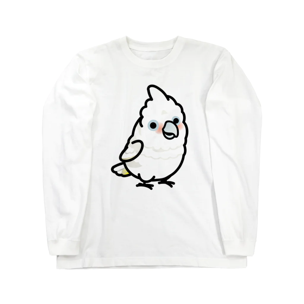 Cody the LovebirdのChubby Bird シロビタイムジオウム ロングスリーブTシャツ