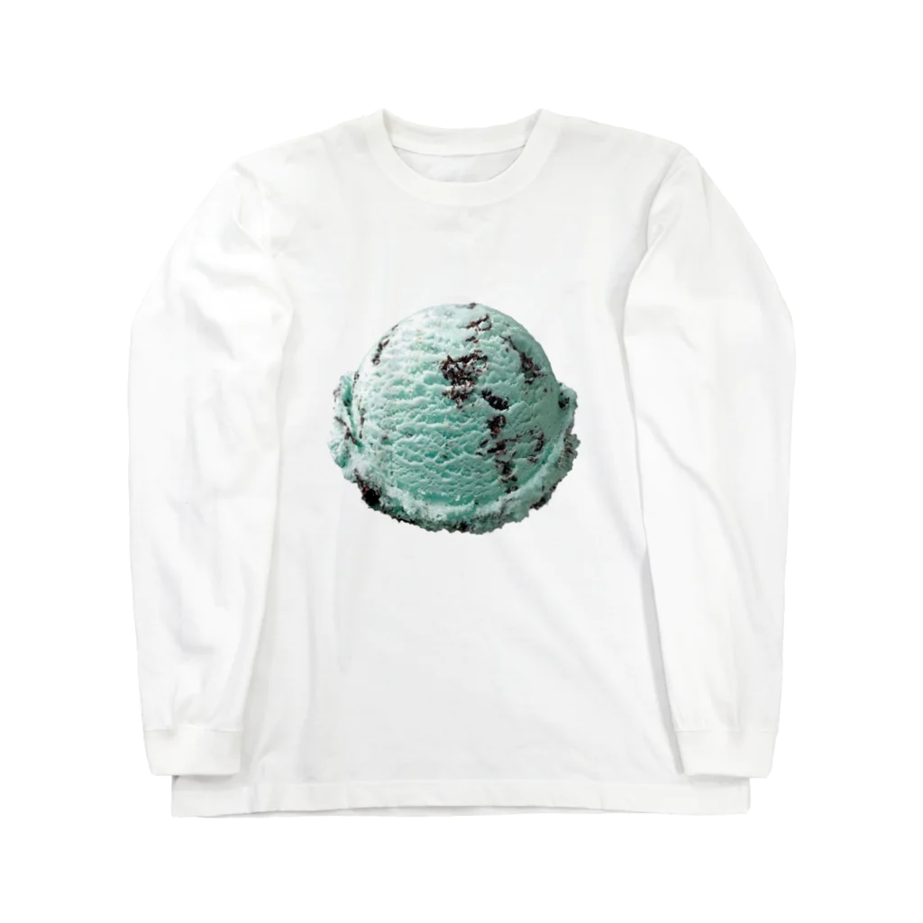 madeathのチョコミントアイスアイテム Long Sleeve T-Shirt