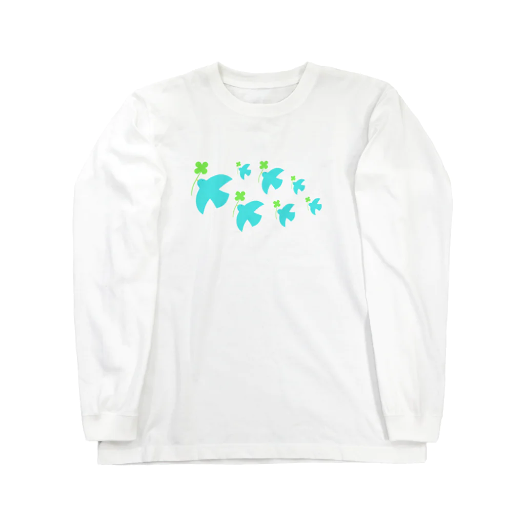 AROMA☆LOVELYのクローバーを運ぶ鳥 Long Sleeve T-Shirt