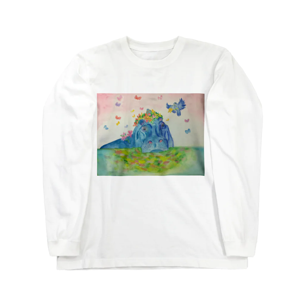 soranotanekoの花の帽子 ロングスリーブTシャツ