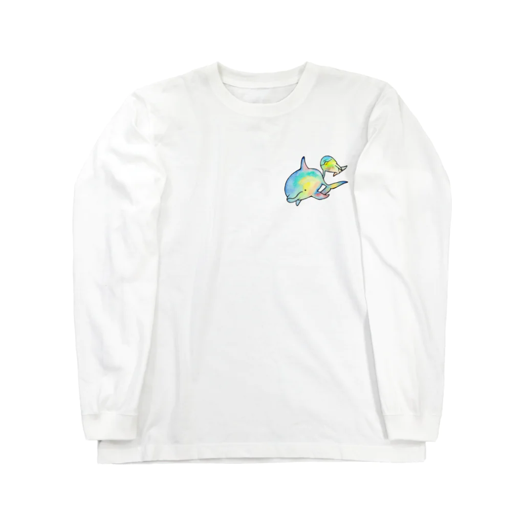 たじんのおみせのcosmo dolphin ロングスリーブTシャツ