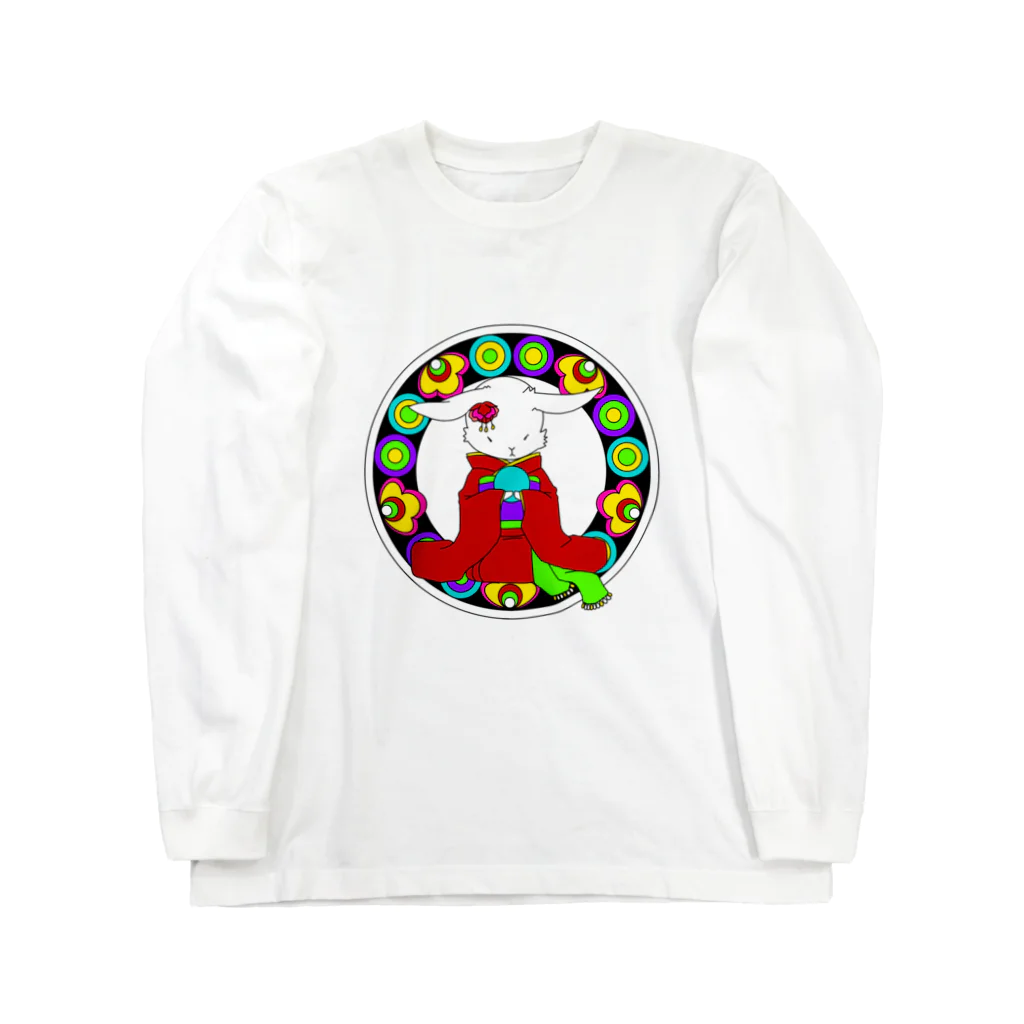 A-Katzelのうさぎと手毬 Long Sleeve T-Shirt